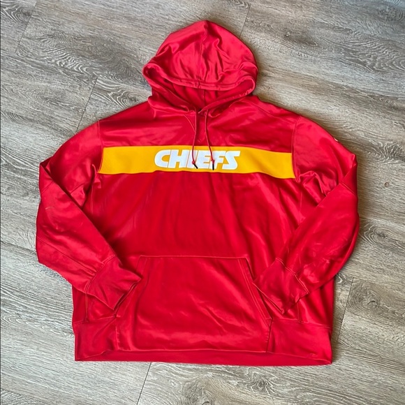 NFL Red Nike Onfield Hoodie size xxl kc Kansas City Chiefs football Taylor swift - Picture 1 of 7